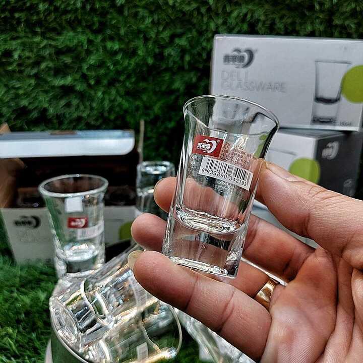Bộ ly uống rượu nhỏ 35ML cao cấp DELI GLASSWARE thủy tinh đế dày – – Ly rượu thủy tinh, cố