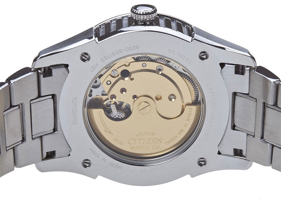 Đồng Hồ Nam Citizen Dây Thép Không Gỉ NH8310-53E - Mặt Đen (Sapphire)