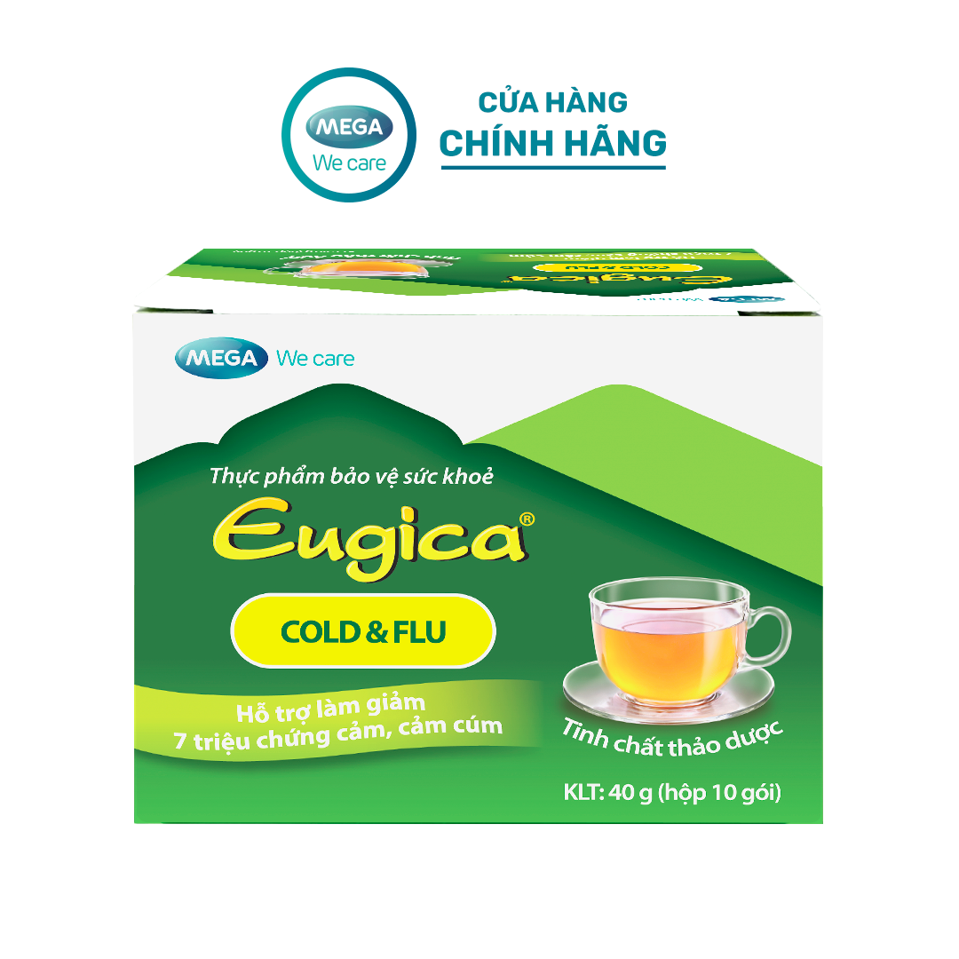 Tinh chất thảo dược hỗ trợ giảm 7 triệu chứng cảm cúm EUGICA COLD & FLU