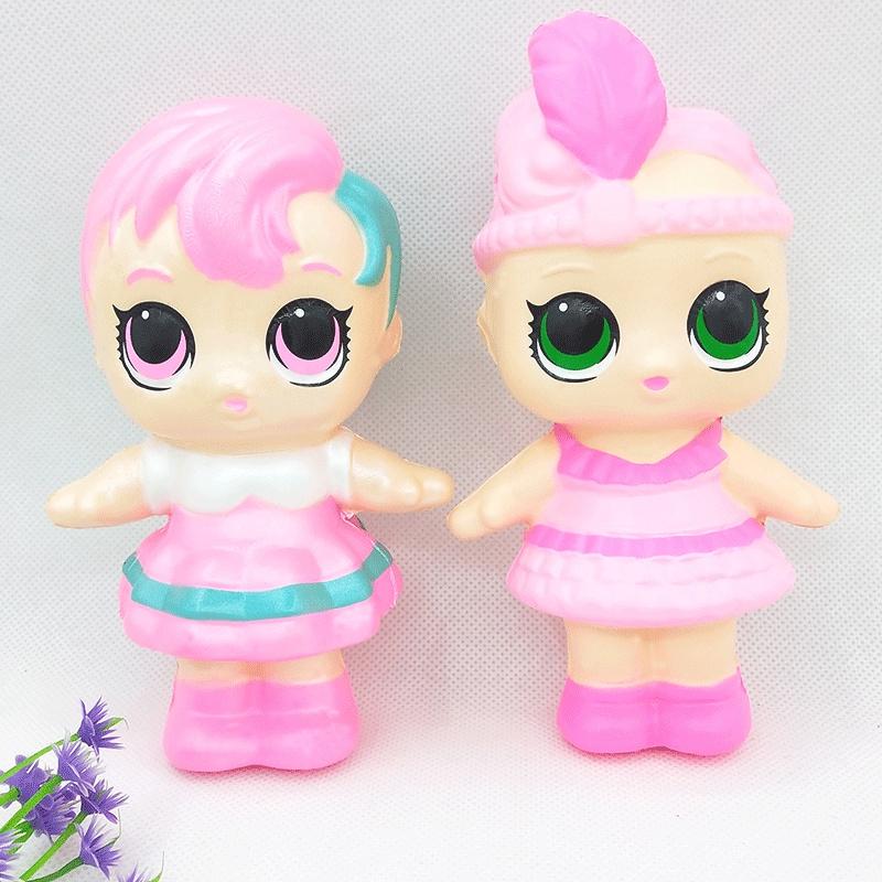 Squishy Lớn JUMBO Hình cô bé cậu bé Đồ Chơi Xốp Giảm Stress Hình mềm mịn dễ Thương đàn hồi Cho