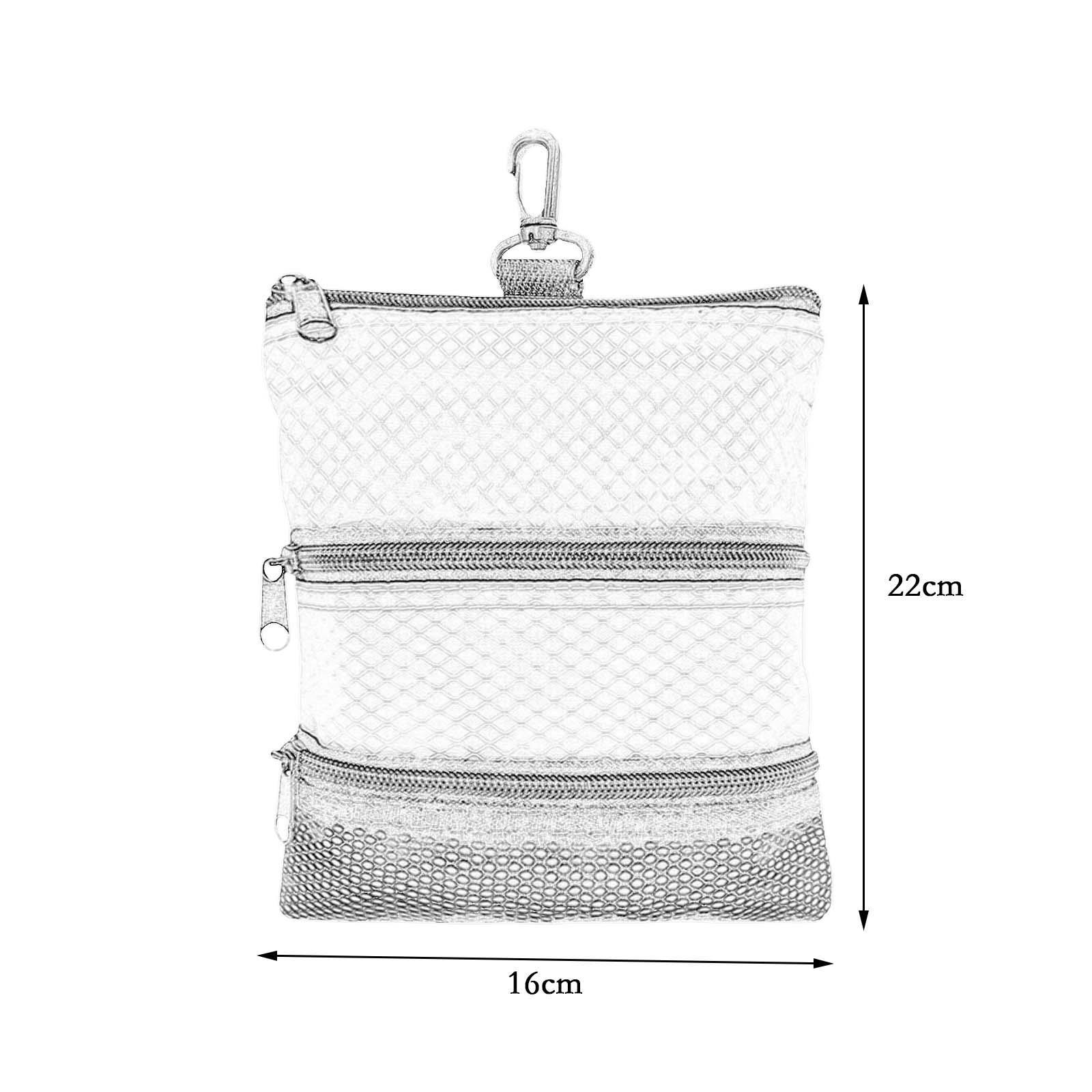 Portable Golf Ball Bag Sports Holder Waterproof Golf Accessory Carrier