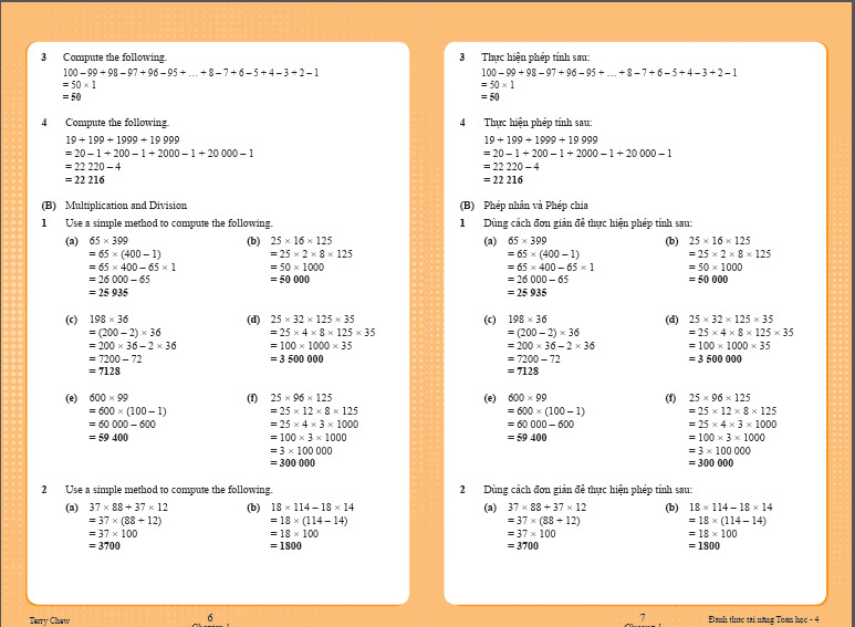 Toán Singapore : Đánh Thức Tài Năng Toán Học  - Toán lớp 4 &amp; Toán Lớp 5   ( Song ngữ Anh - Việt )