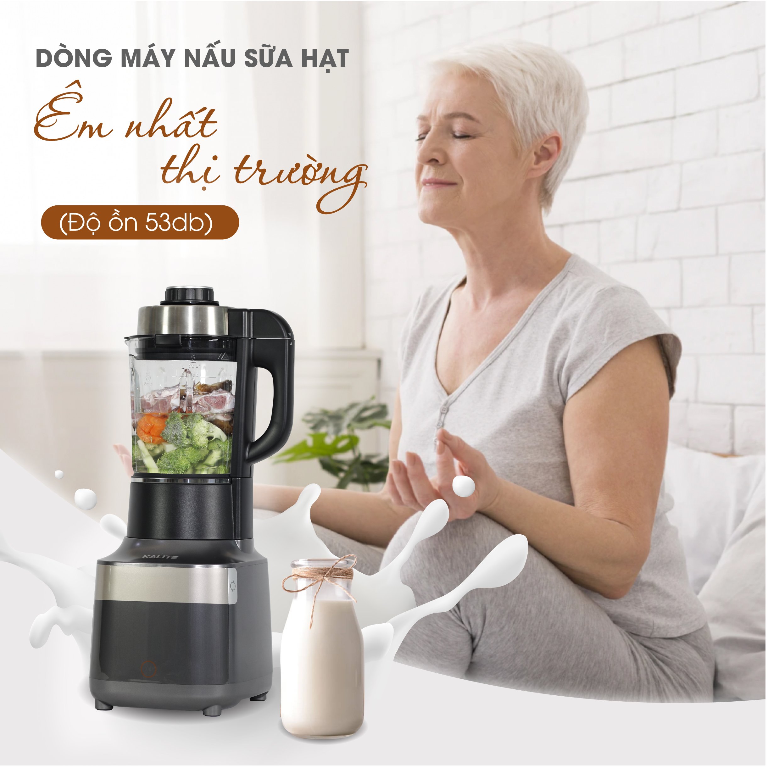 Máy làm sữa hạt đa năng Kalite Pro 900, công suất 2700W, dung tích 1.7L, hàng chính hãng