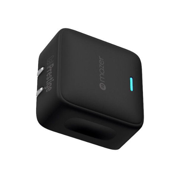 Củ sạc nhanh Mazer GanPrestige 35W US Wall Charger Siêu Nhỏ 02 Cổng USB-C Có Đèn Led Báo Sạc Nhanh Hàng Chính Hãng