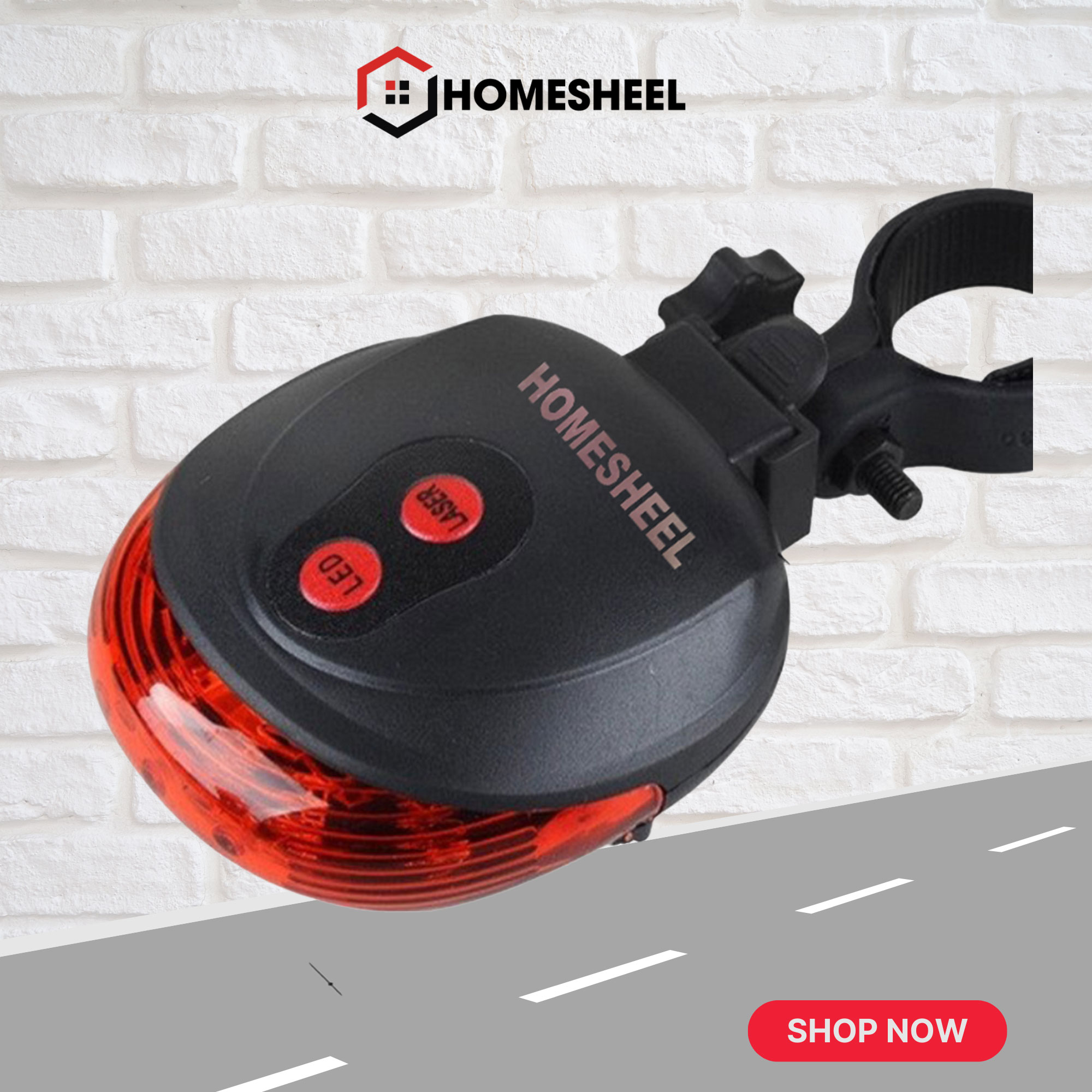 ĐÈN HẬU TRÒN XE ĐẠP THỂ THAO HOMESHEEL