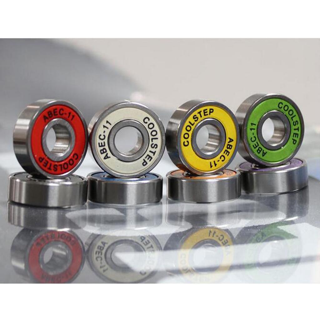 7x8pc Skateboard Bearings Durable Longboard Bearings Scooter Bearings ABEC-11