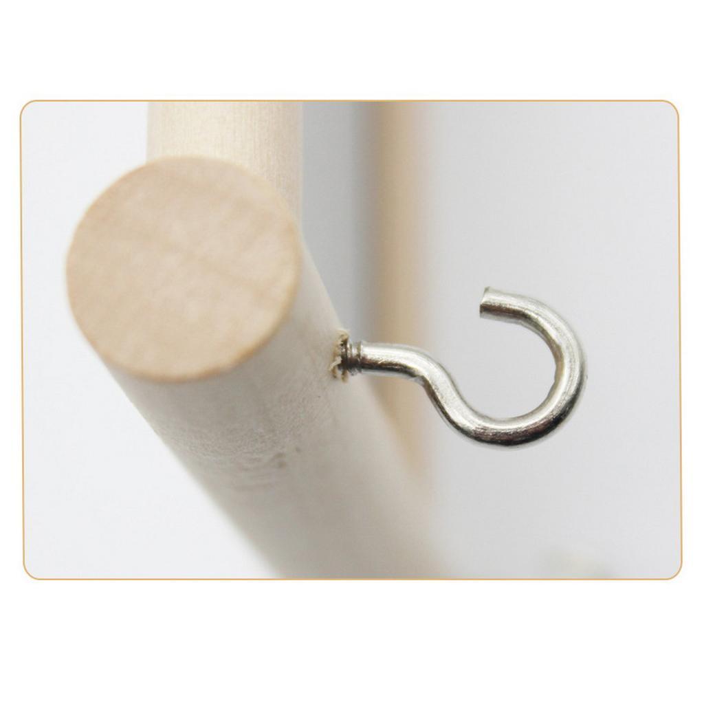 Pet Bird Cage Perches Stand Platform + Bird Swing Hanging Play with Mirror