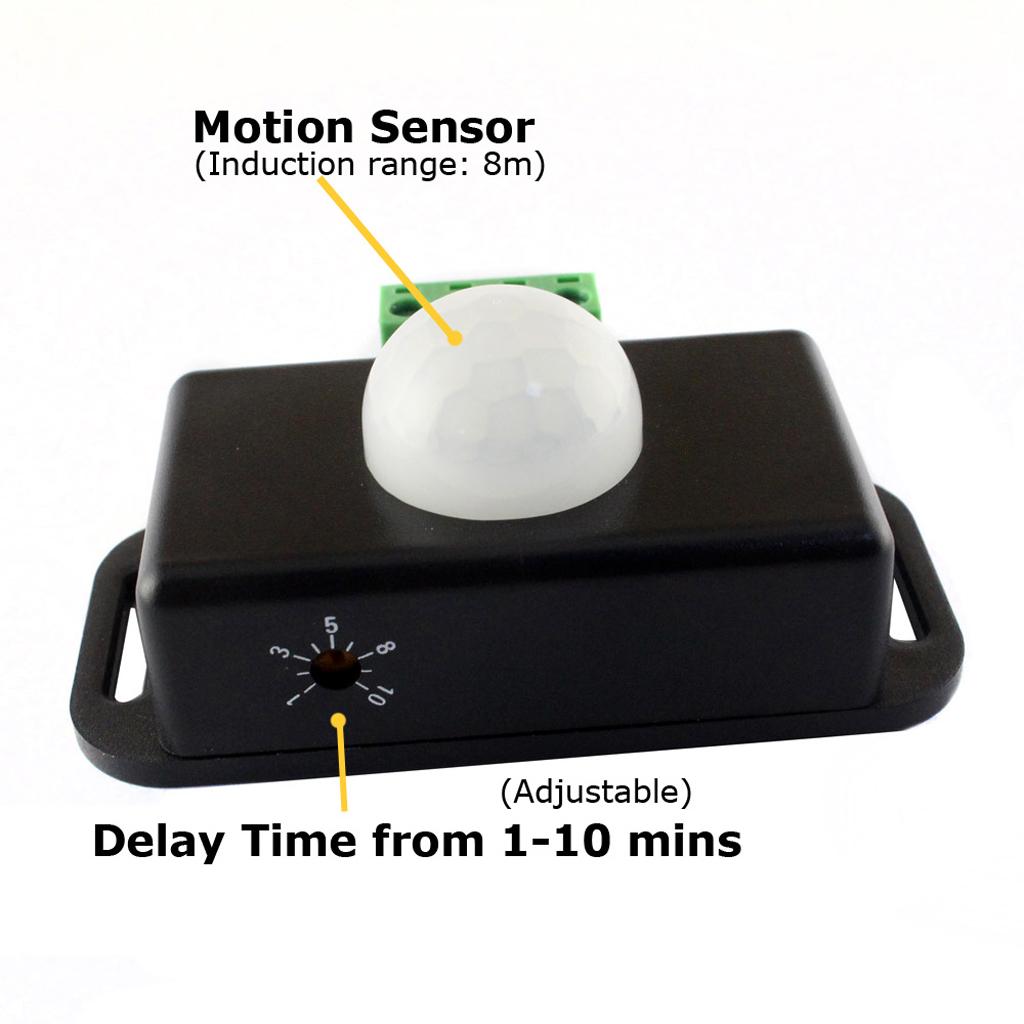 IR Infrared Body Motion Sensor Auto Light Lamp Control Switch 12V 24V 6A