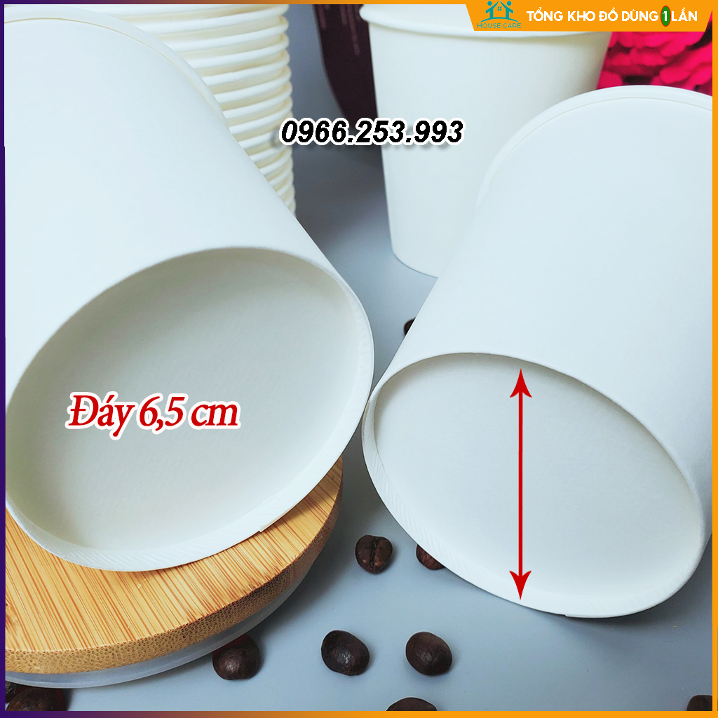 Set 50 Cốc giấy 390ml hàn quốc cao cấp size 13OZ hàng cao cấp xuất khẩu Hàn Quốc