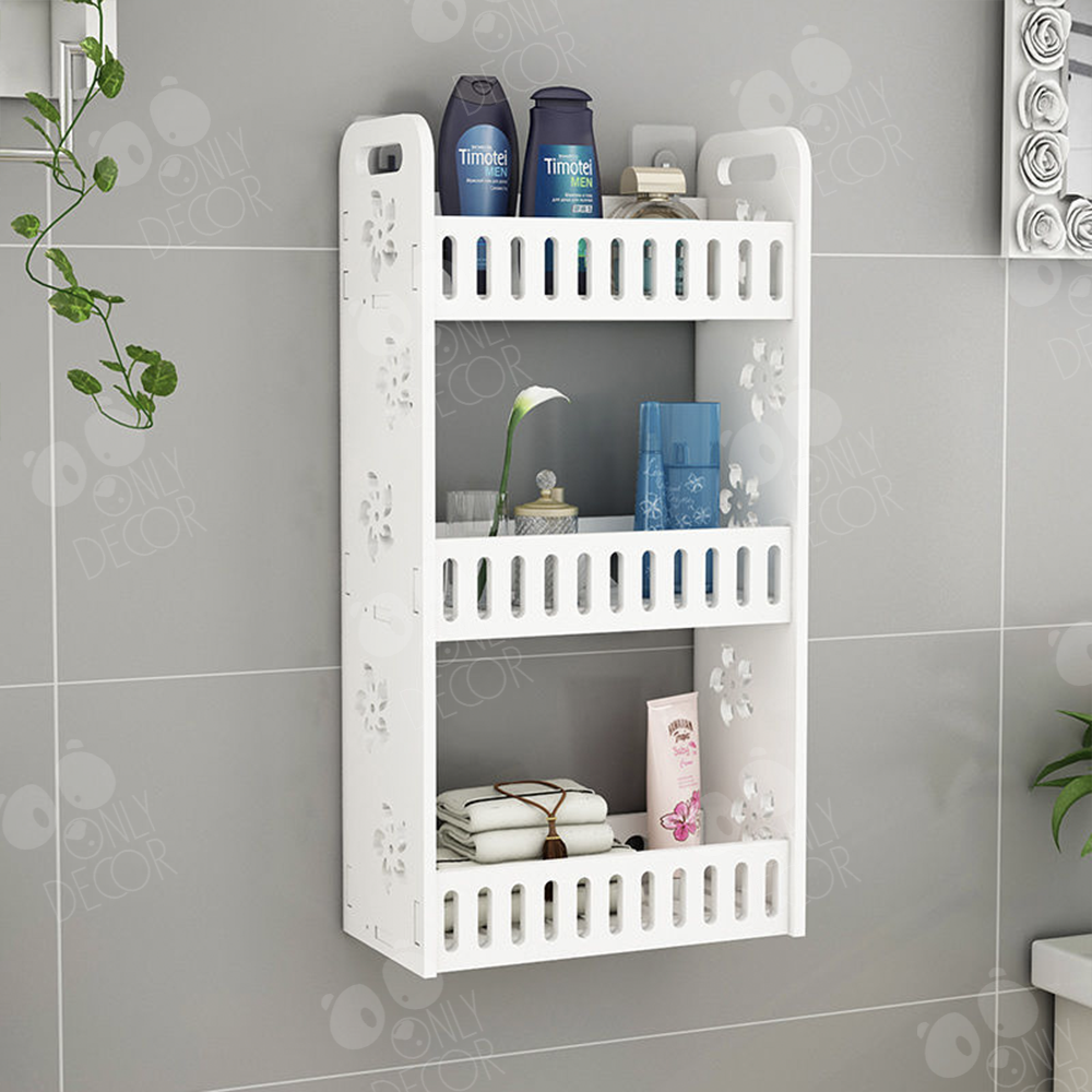 Kệ nhà tắm 3 tầng vuông chống nước 100%