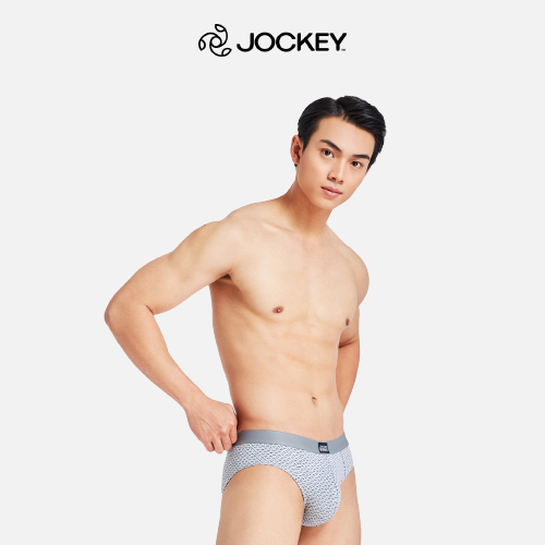 Quần Lót Nam Thun Cotton Jockey Dáng Brief Cao Cấp Màu Xám In - J1246_P1