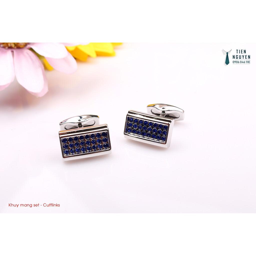 Khuy măng sét - Cufflinks Đá Xanh