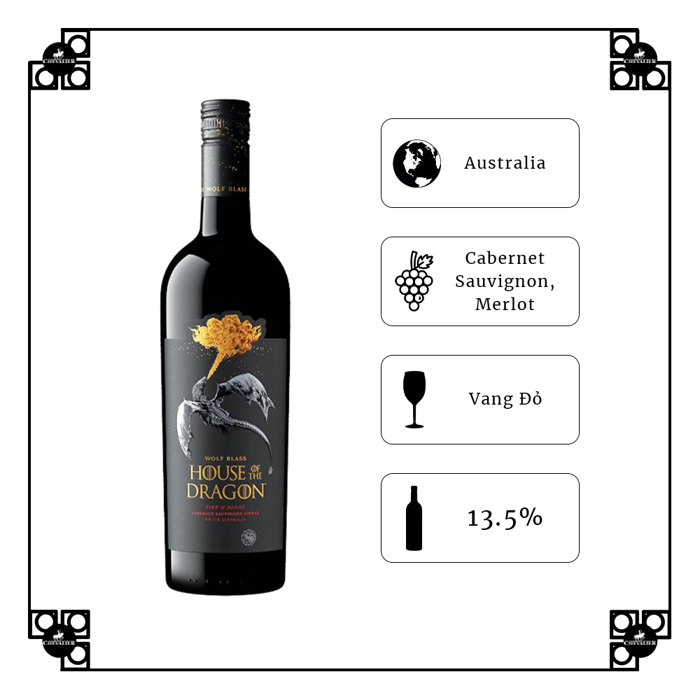 Rượu Vang Úc House Of The Dragon Cabernet Shiraz 2021