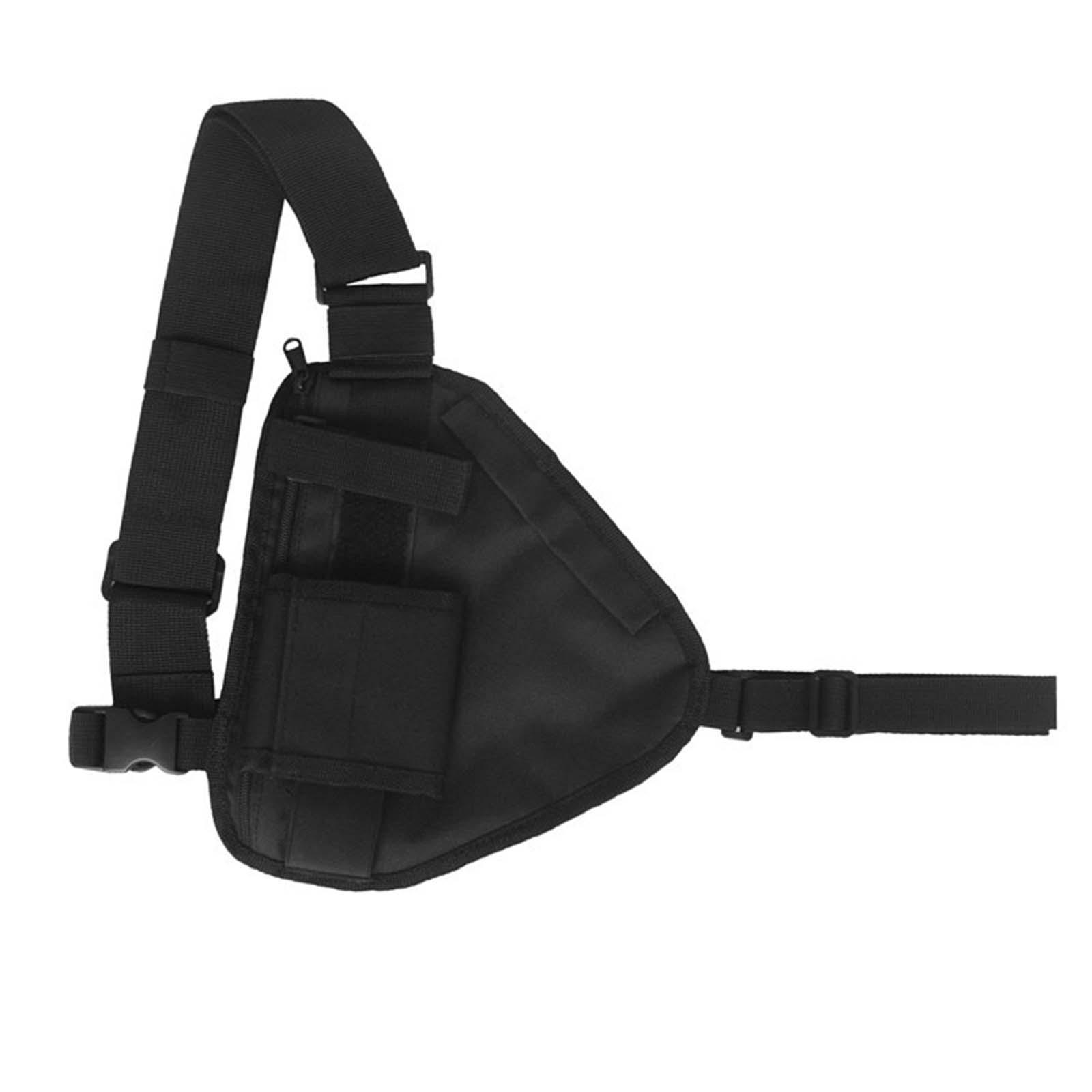 Chest Rig Pack Radio Pouch Portable Lightweight Front Pack Pouch for Camping Hunting Travel Hiking