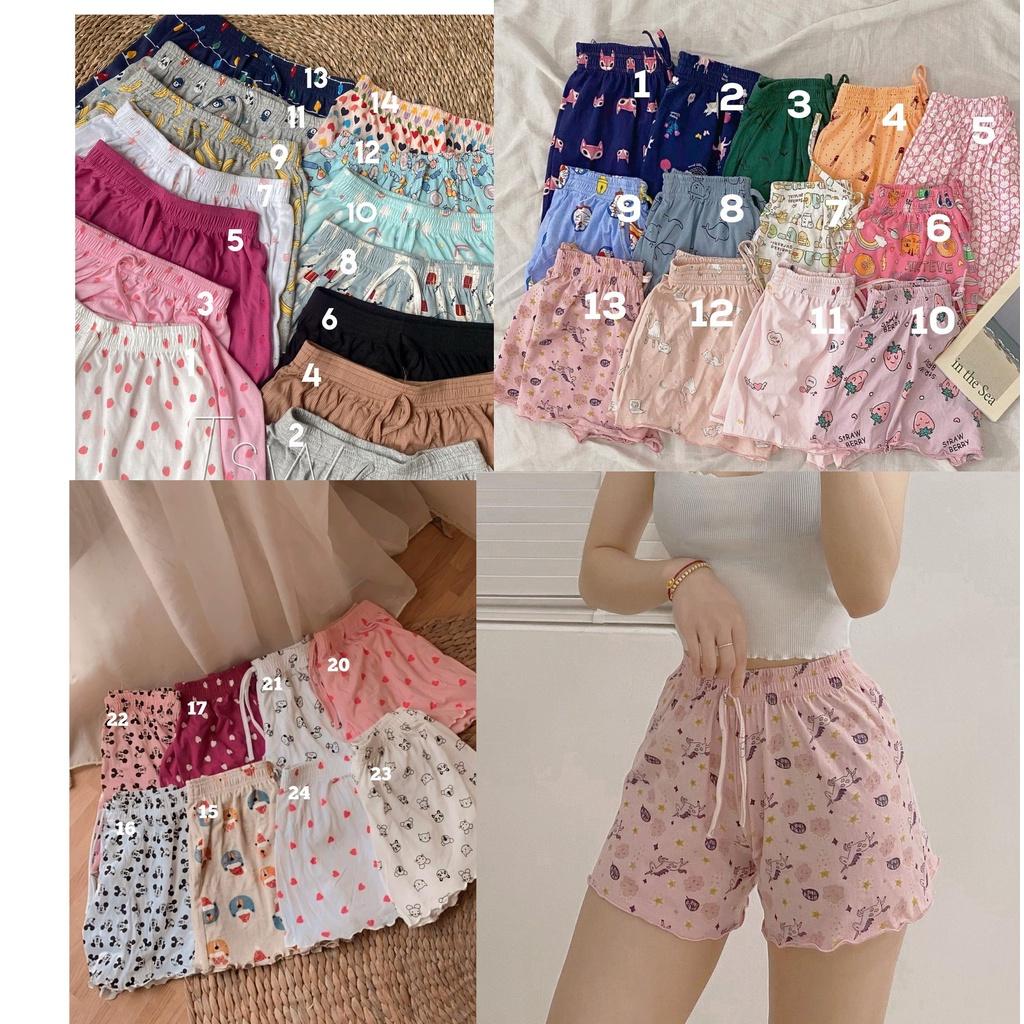 Quần short cotton CHẤT MỀM MÁT, HỌA TIẾT TRẺ TRUNG NGỘ NGHĨNH