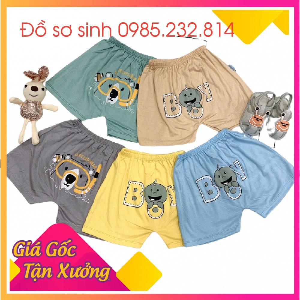 QUẦN ĐÙI CỘC THUN LẠNH IN HÌNH SƠ SINH -14kg