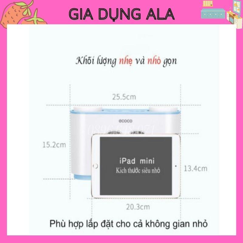 Kệ Nhả Kem Đánh Răng Tự Động Để Bàn Chải Đồ Nhà Tắm Treo Tường Thông Minh Bộ Kèm 4 Cốc Cho Bé Gia Đình