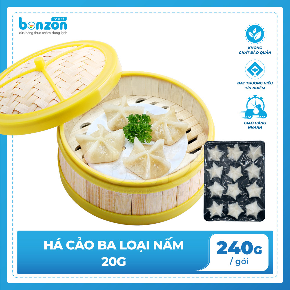 Há cảo ba loại nấm 240gr