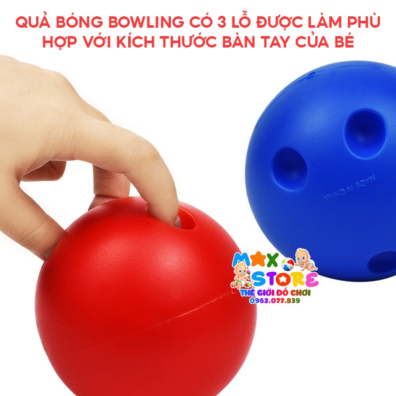 Đồ Chơi Bowling Kids SATOO Bằng Nhựa Mẫu To Đẹp Giúp Bé Vận Động