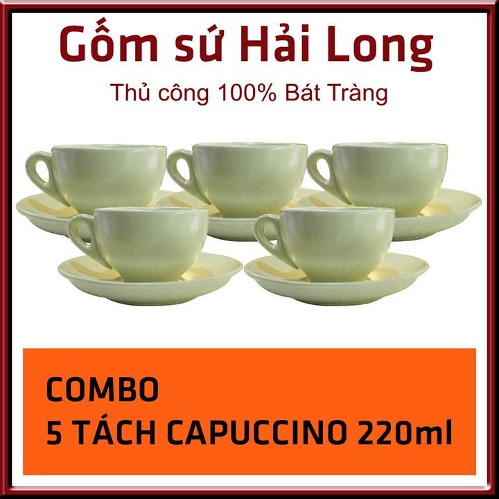 COMBO 5 Cốc tách ly sứ cao cấp uống cà phê