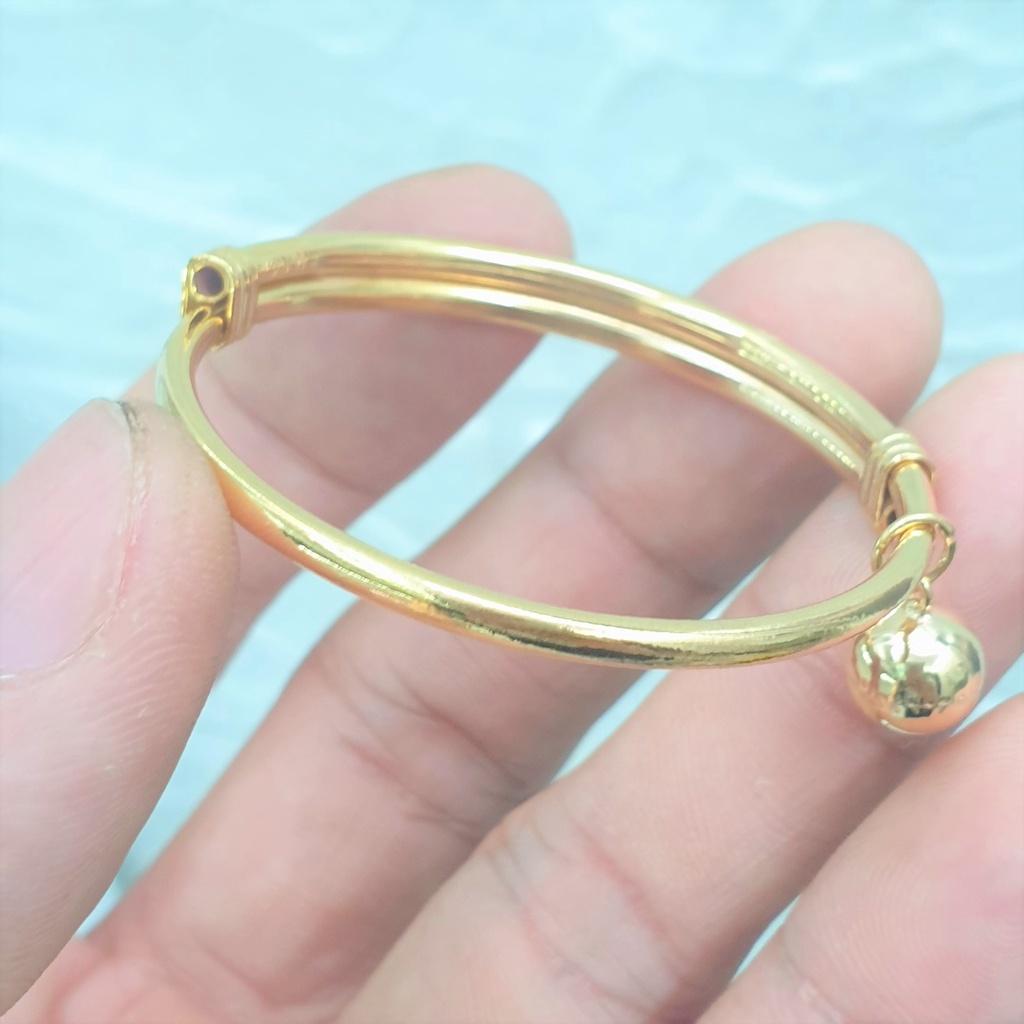 Vòng Tay Cao Cấp Có Chuông Cho Bé -Dùng lâu dài tắm rửa thoải mái không phai