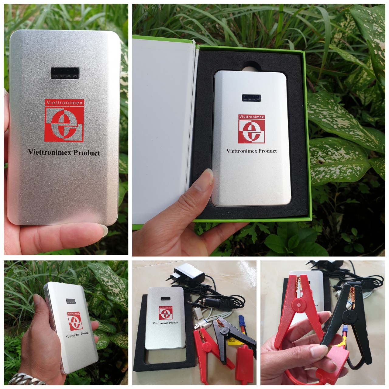 Bộ Kích Đề Khởi Động ô tô Xe Máy Đa Năng Khẩn Cấp Kiêm Pin Dự Phòng Đa Chức Năng Mẫu Mới