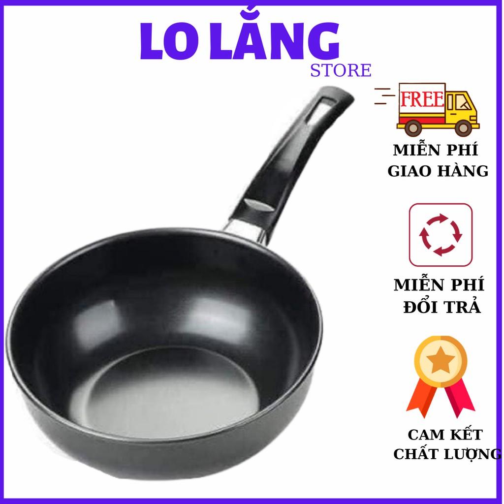 Chảo chống dính sâu lòng 18cm chắc chắn dùng được bếp từ và mọi loại bếp