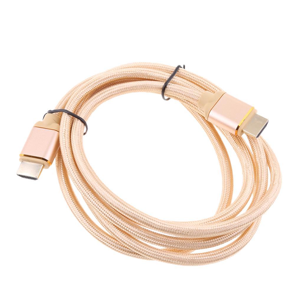 High Speed 2.0 Audio Cable HDTV 3D 4K 2160P Braided Cable