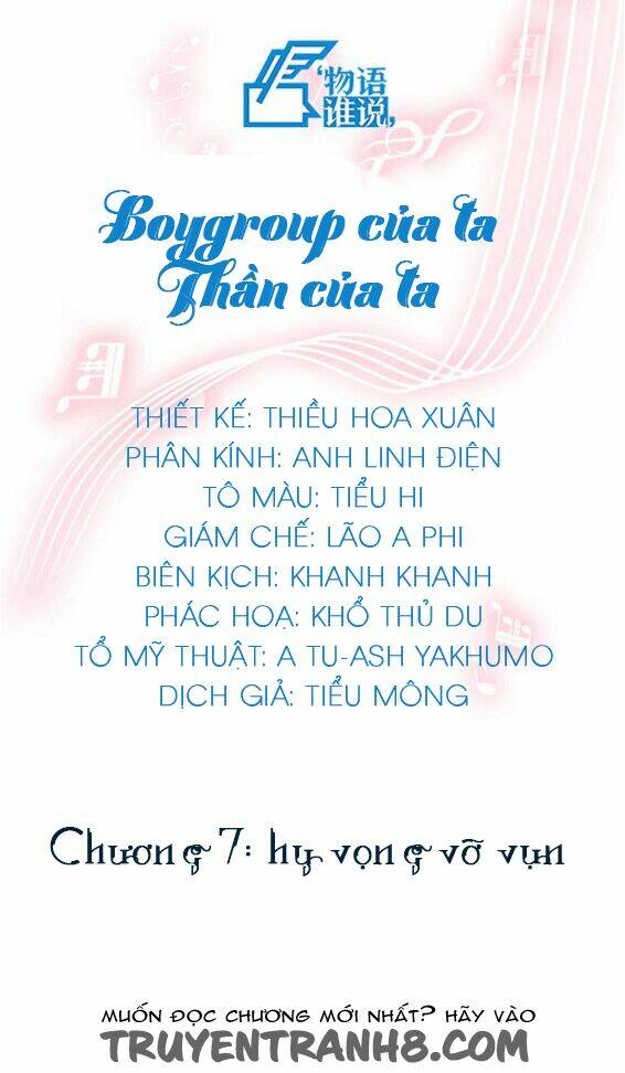 boygroup của ta, thần của ta chapter 9 1