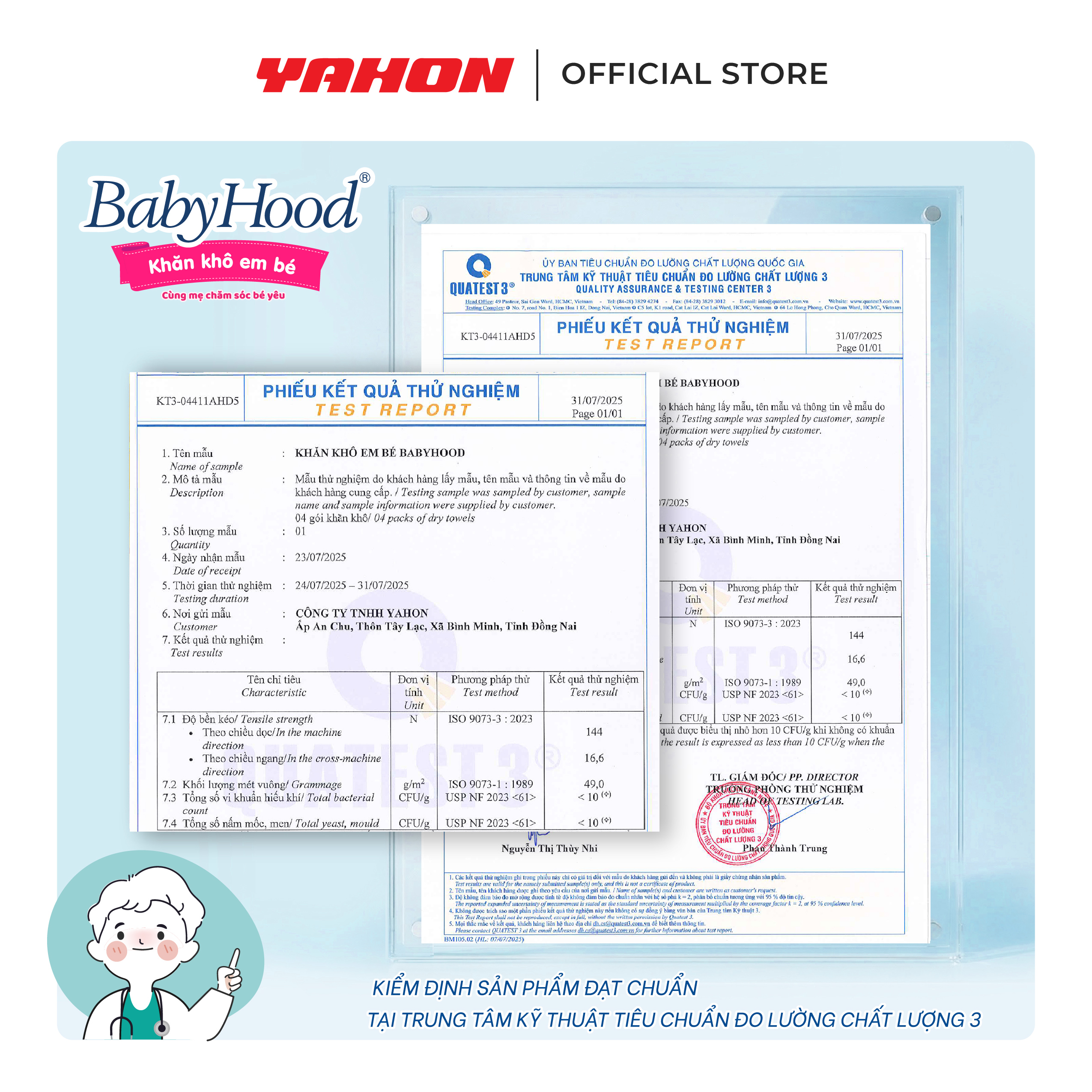 Combo Khăn Giấy Khô Em Bé BABYHOOD 100 Miếng/Bao