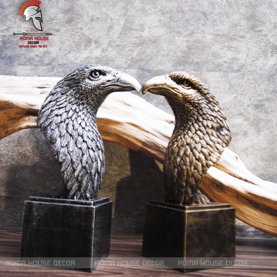 Tượng chim đại bàng decor trang trí nhà cửa cao 30cm