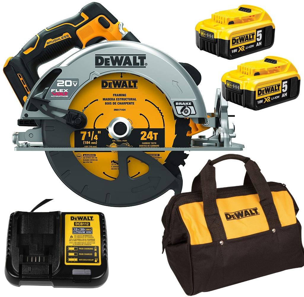 MÁY CƯA ĐĨA PIN CẦM TAY 20V/60V DEWALT DCS573P2- HÀNG CHÍNH HÃNG