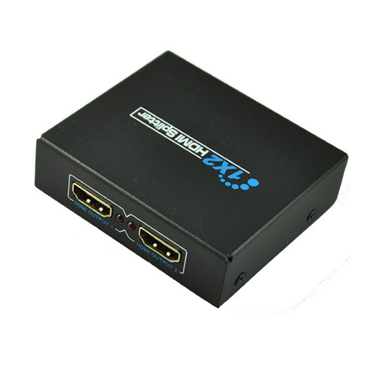 SOAIY Bộ chia HDMI 1 ra 2 – HDMI Splitter 1x2 - chia cổng ra 2 màn hình TV, máy chiếu - Hàng Nhập Khẩu