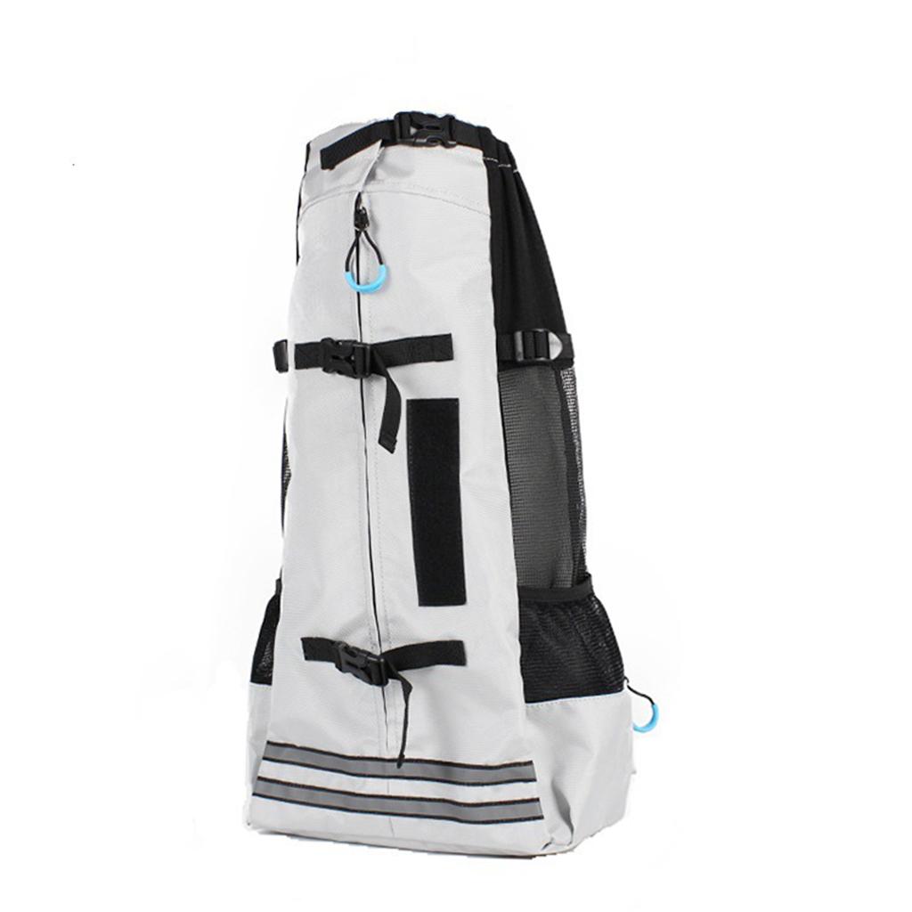 Medium Dog Carrier Backpack Pet Carrier Packsack, Breathable Hands-Free Corgi Bulldog Travel Bag for Walking Hiking Bike Motorcycle