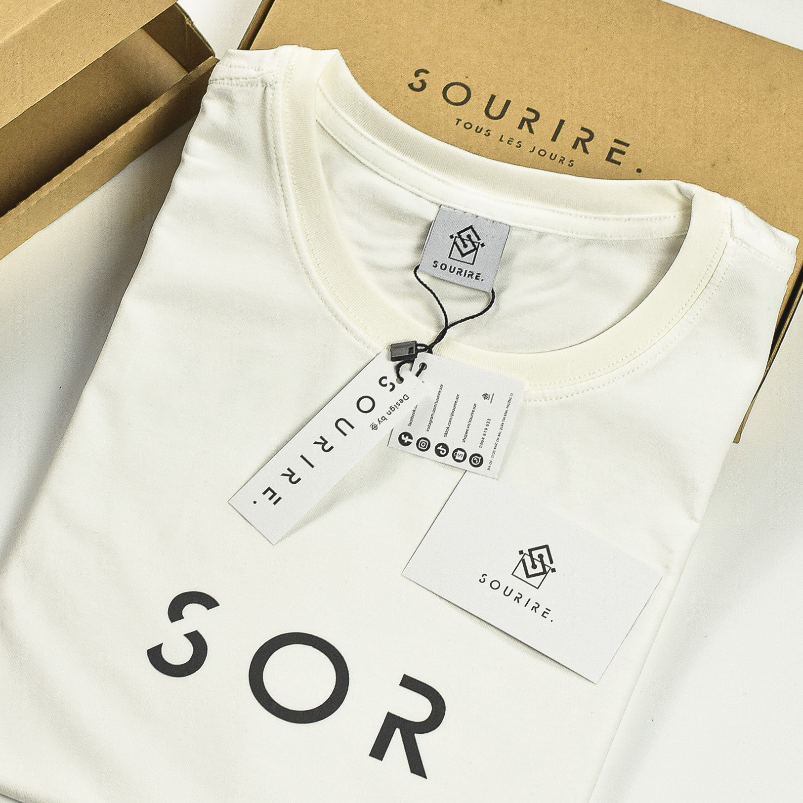 Áo phông unisex cổ tròn Sourire basic tee ngắn tay oversize streetwear cotton 100% thoáng mát thời trang chính hãng