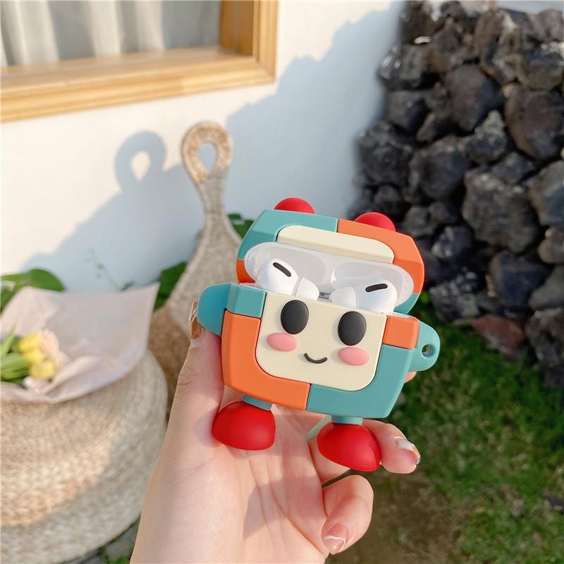 Ốp silicone dành cho airpods case 1/2/PRO hình caro màu đáng yêu