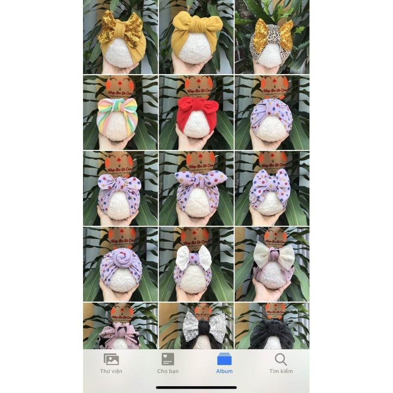 Mũ turban cho bé shop ba gà con