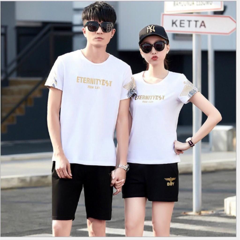 SET BỘ THỂ THAO NAM NỮ,CHẤT THUN MỀM MẠI,3 MÀU THỜI TRANG