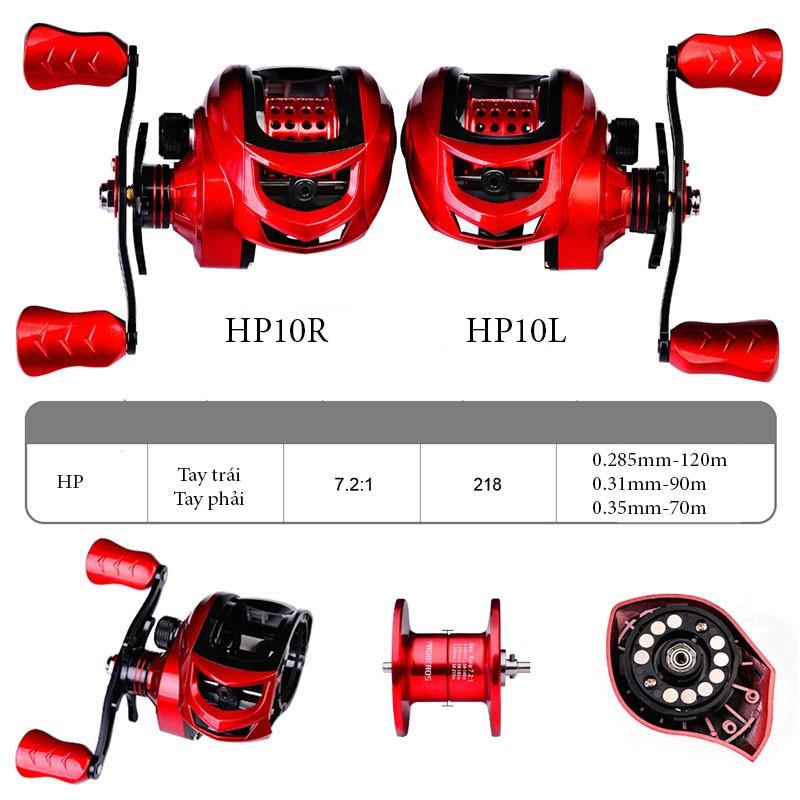 Máy câu cá - Máy câu lure máy ngang Proberos HP tay trái và tay phải tải cá 10kg mã HP