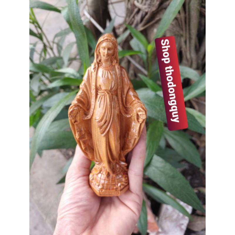 TƯỢNG đức mẹ bằng gỗ vàng thơm