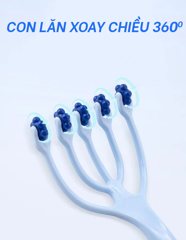 Dụng Cụ Massage Đầu, Ấn Huyệt Tay Chân, Vai Gáy Giúp Lưu Thông Máu, Hạn Chế Căng Thẳng-Giao Màu Ngẫu Nhiên