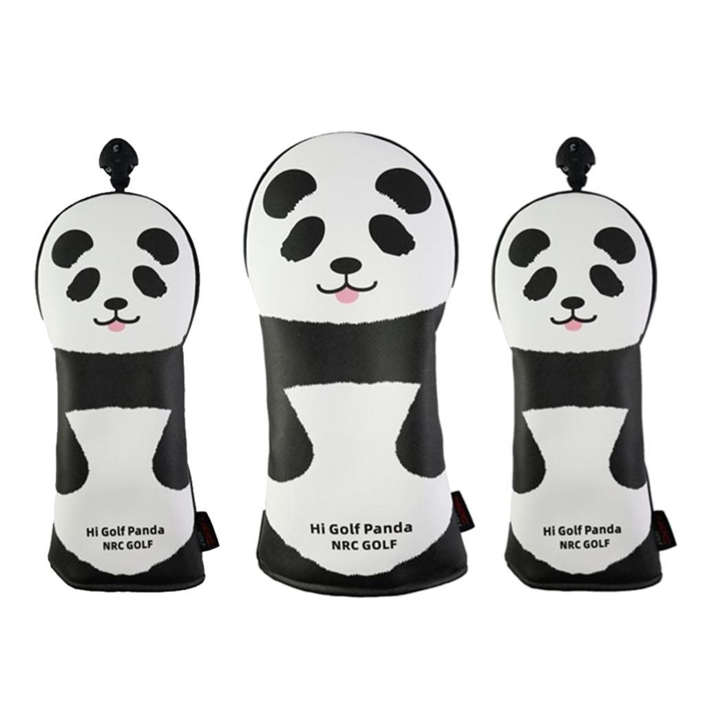 3pcs Wood Driver Headcover  Head Cover Protector Covers Accessories