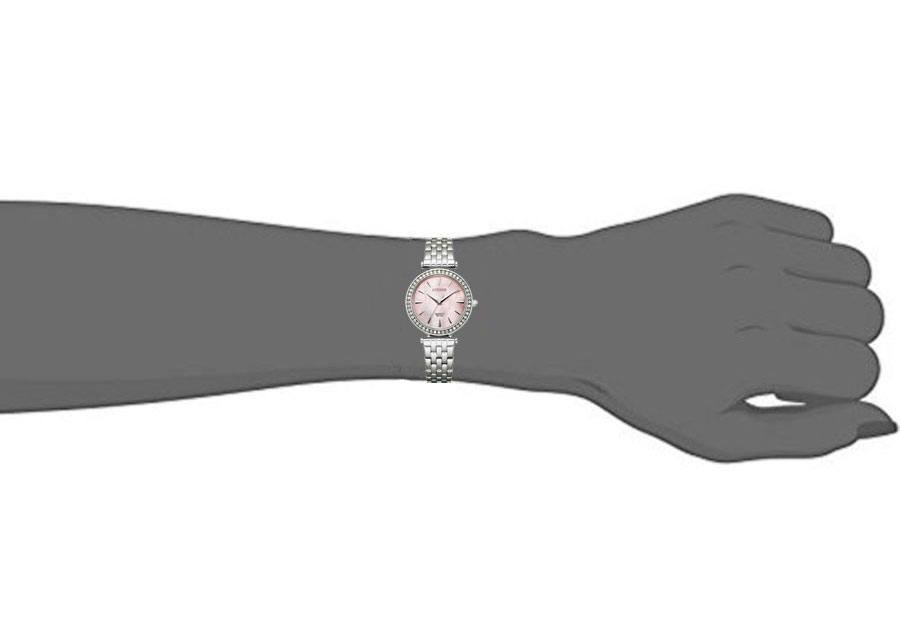 Đồng Hồ Nữ Citizen Đính Đá Swarovski Dây Thép Không Gỉ ER0210-55Y - Mặt Hồng