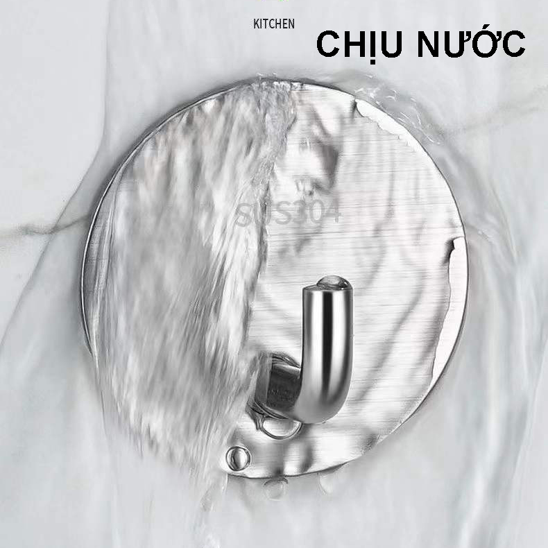 Móc Dán Tường INOX 304 Treo Đồ nặng, Treo Thớt, Nồi Niêu Treo Đồ Đa Năng [CHỐNG NƯỚC, CHỐNG RỈ] Dán Mọi Bề Mặt