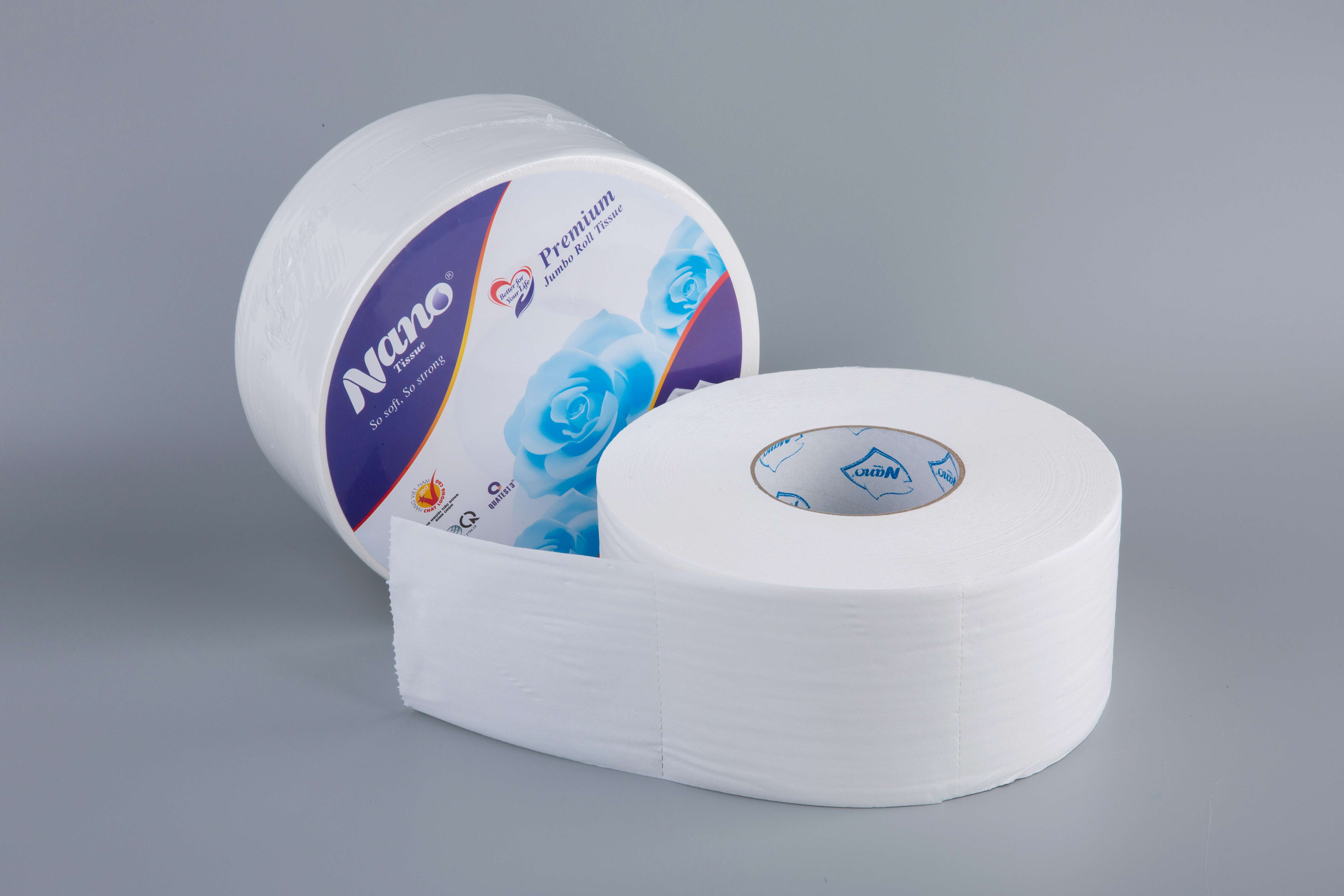 [MUA 5 TẶNG 1] Combo 5 cuộn giấy vệ sinh Nano loại lớn 700g, giấy 2 lớp dày dặn, không vụn giấy, an toàn khi sử dụng - Nano Tissue