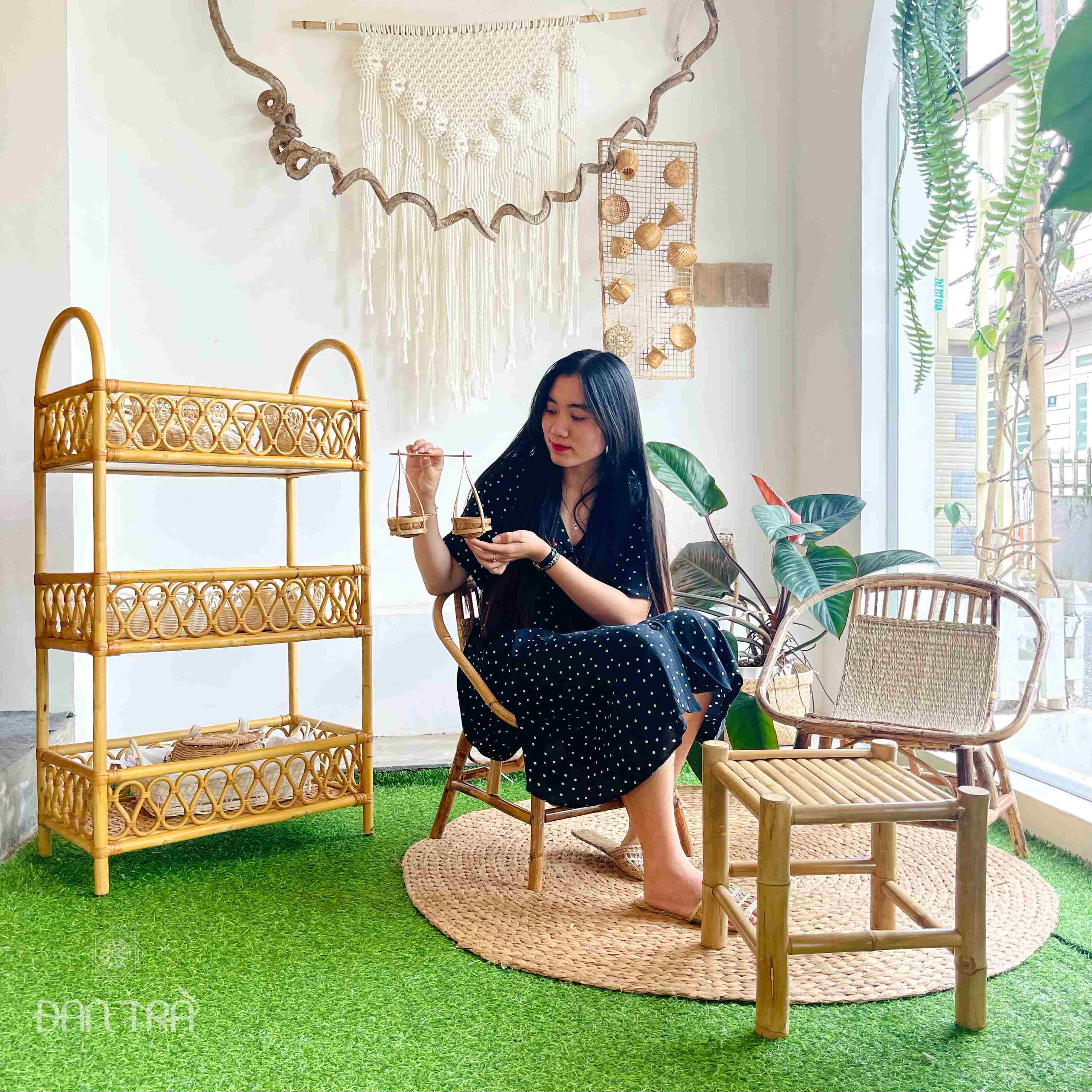 Ghế Mây Coffee Con Sò Nhỏ - Ghế Càfe Cho Quán Trà Sữa, Ban Công, Homestay - Xưởng Mây Tre ĐAN TRÀ