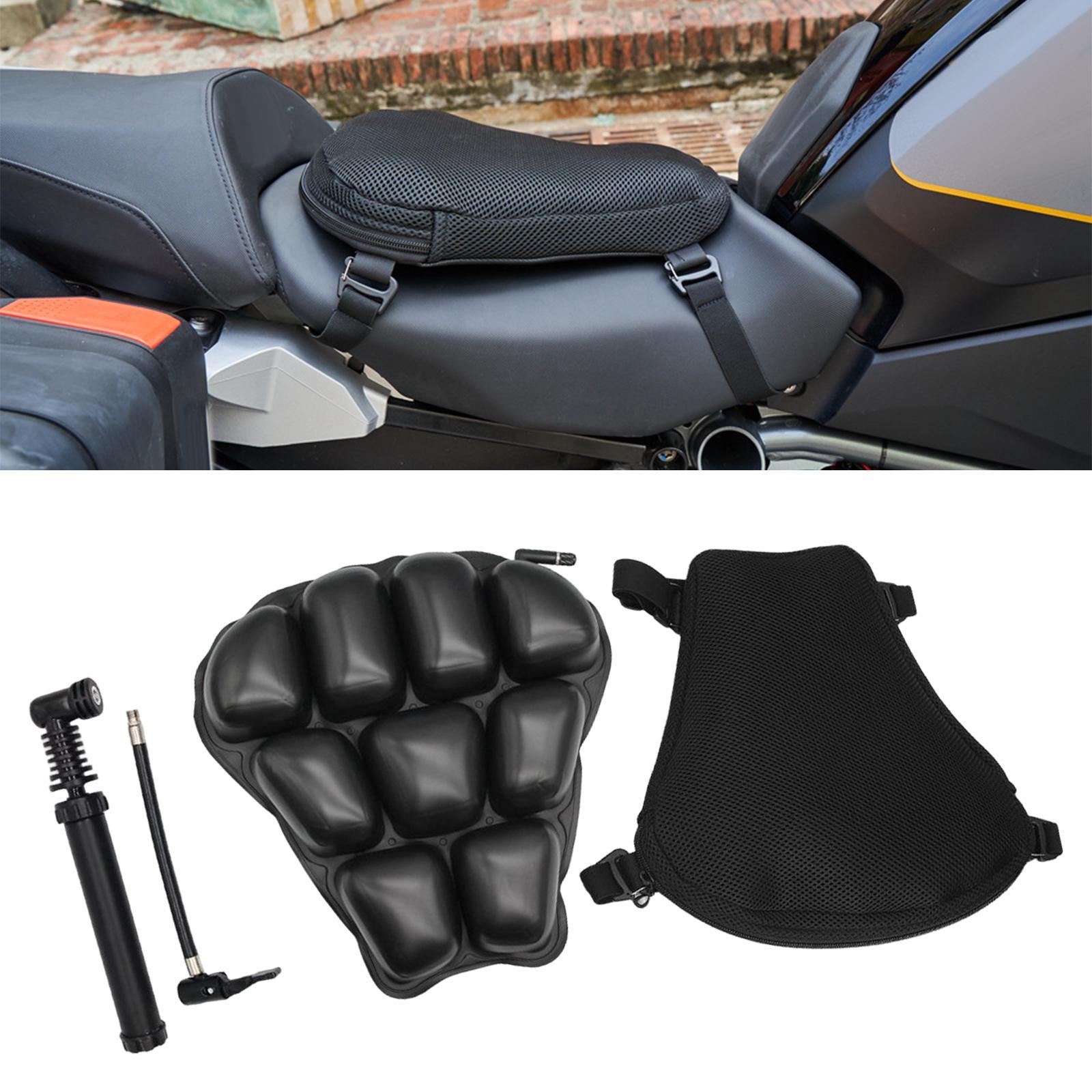 Motorcycle Seat Cushion, with Seat Cover, Inflatable for Motorbike Durable
