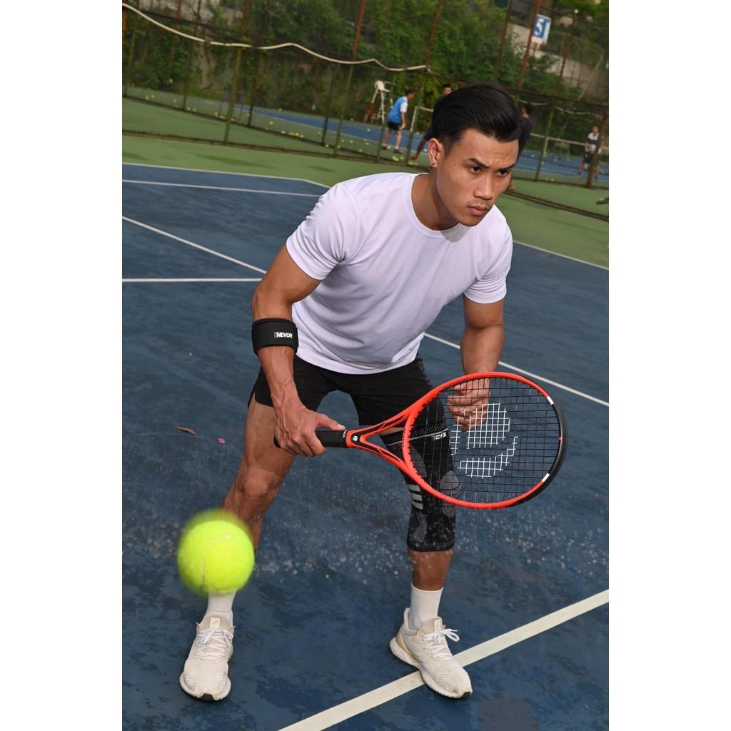 (1 Chiếc) Đai quấn khuỷu tay, cùi trỏ Nevor BKT02 có đệm trợ lực bảo vệ khuỷu tay, giảm thiểu chấn thương sử dụng cho tennis, bóng bàn...