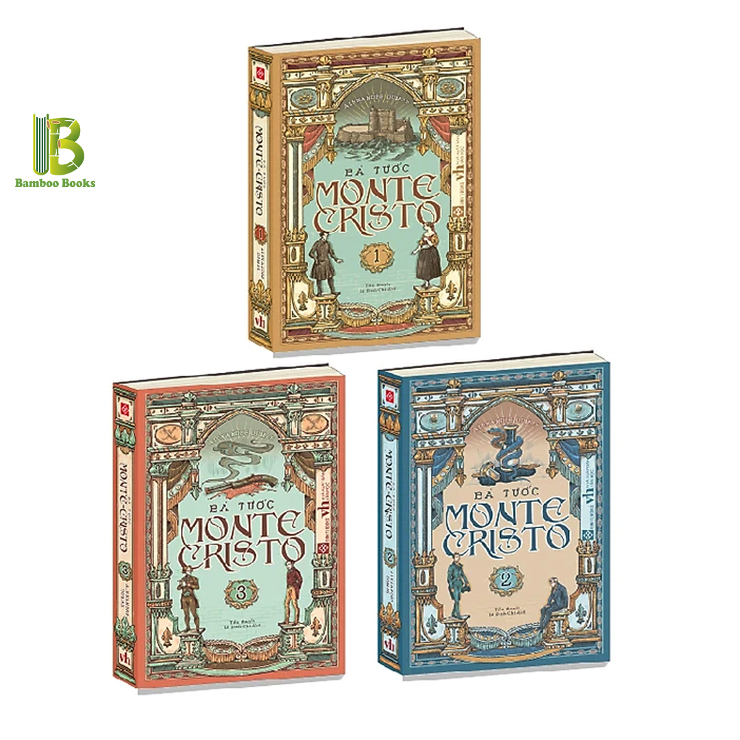 Sách - Bá Tước Monte Cristo - Trọn Bộ 3 Tập - Alexandre Dumas - Đinh Tị Books