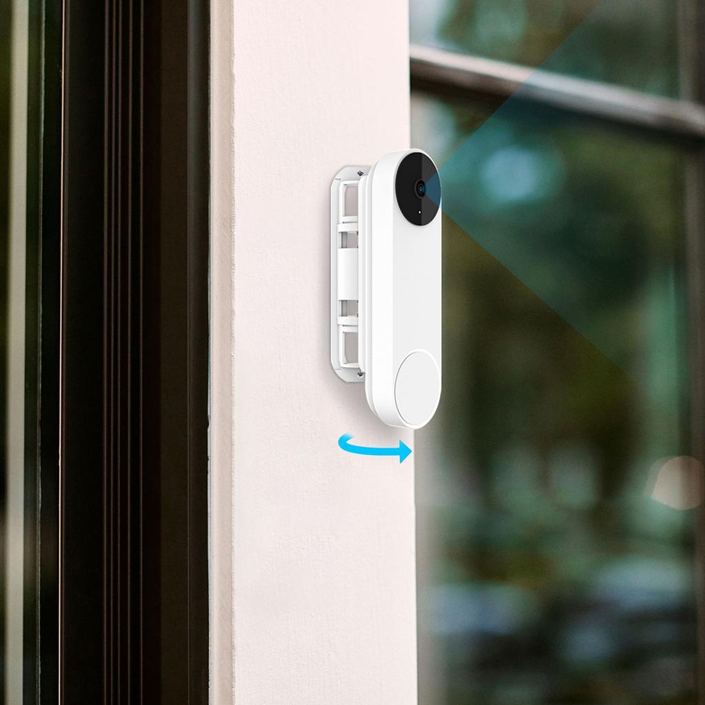 Doorbell Mount Holder Adjustable & Silicone Case for Google Nest Doorbell